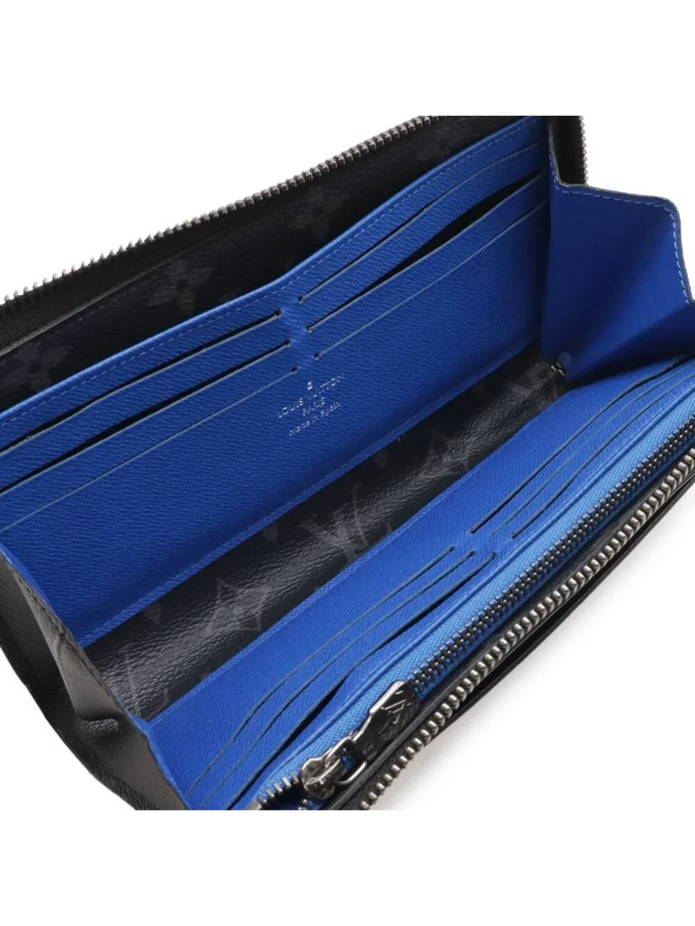 Louis Vuitton Monogram Eclipse Zippy Dragonne L-shaped Zipper Wallet Trunk